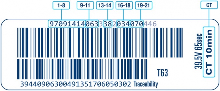 24 BIT BARCODE INTERPRETATION FOR ELECTROFUSION FITTINGS