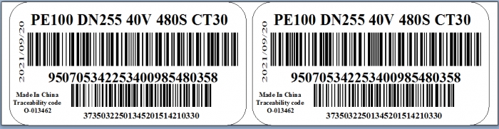 24 Bit barcode software for electrofusion fiting