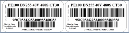 24 Bit barcode software for electrofusion fiting